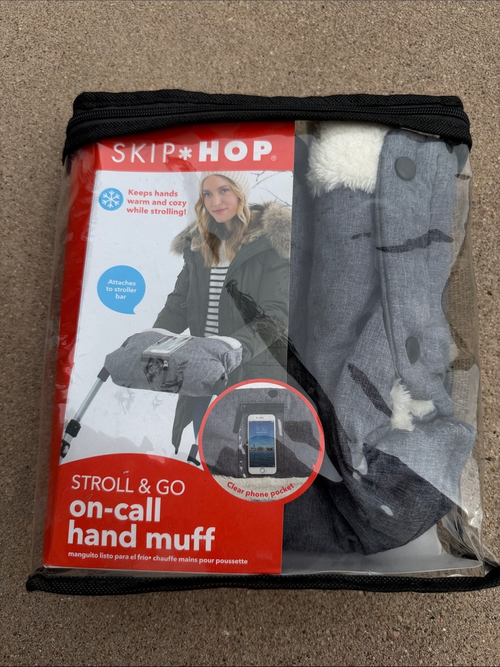 Skip Hop Stroll & Go On-Call Hand Muff - Gray